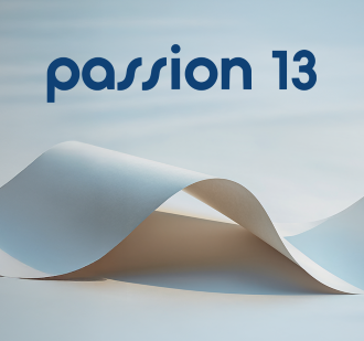 Neu: Passion 13 - Premiumpapier mit spürbarem Volumen. 